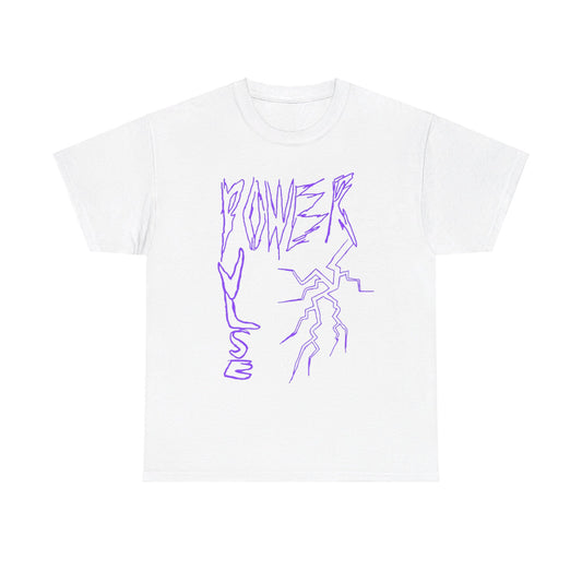 Purple Lightning Standard Unisex Heavy Cotton Tee